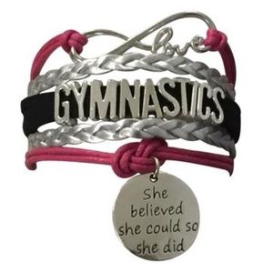 Girls Gymnastics She Believed She Could Bracelet